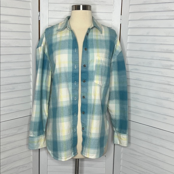 Wearable Art Flannel Shirt Music City Nashville Tennessee DIY Oversize Size M - Picture 4 of 10
